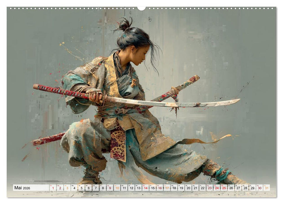 Die Seele des Schwertes – Samurai im Bild (CALVENDO Premium Wandkalender 2026)
