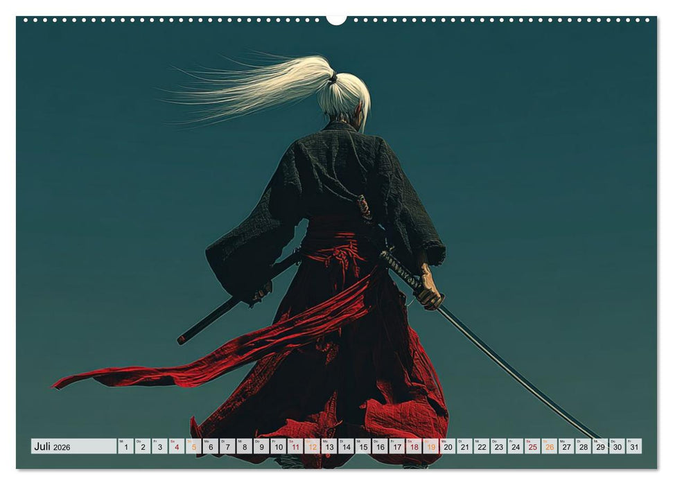 Die Seele des Schwertes – Samurai im Bild (CALVENDO Premium Wandkalender 2026)