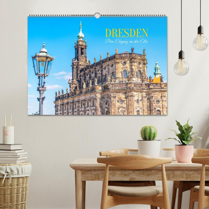 Dresden, Pure Eleganz an der Elbe (CALVENDO Wandkalender 2026)