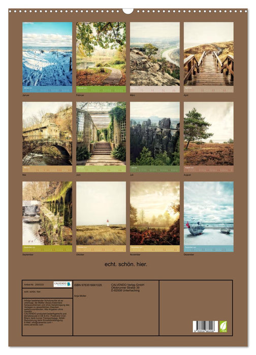 echt. schön. hier. (CALVENDO Wandkalender 2026)