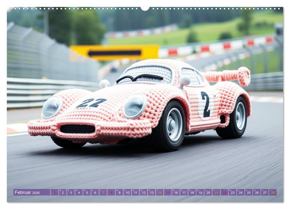 Amigurumi Fahrzeugträume - Häkelstyle in Pasteltönen (CALVENDO Premium Wandkalender 2026)