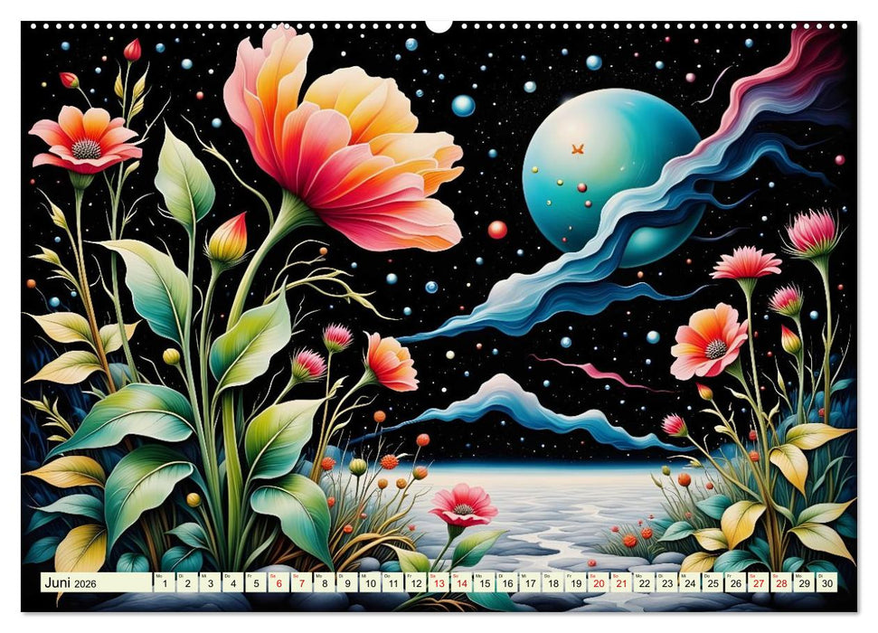 Nächtliche Blütenzauber (CALVENDO Premium Wandkalender 2026)