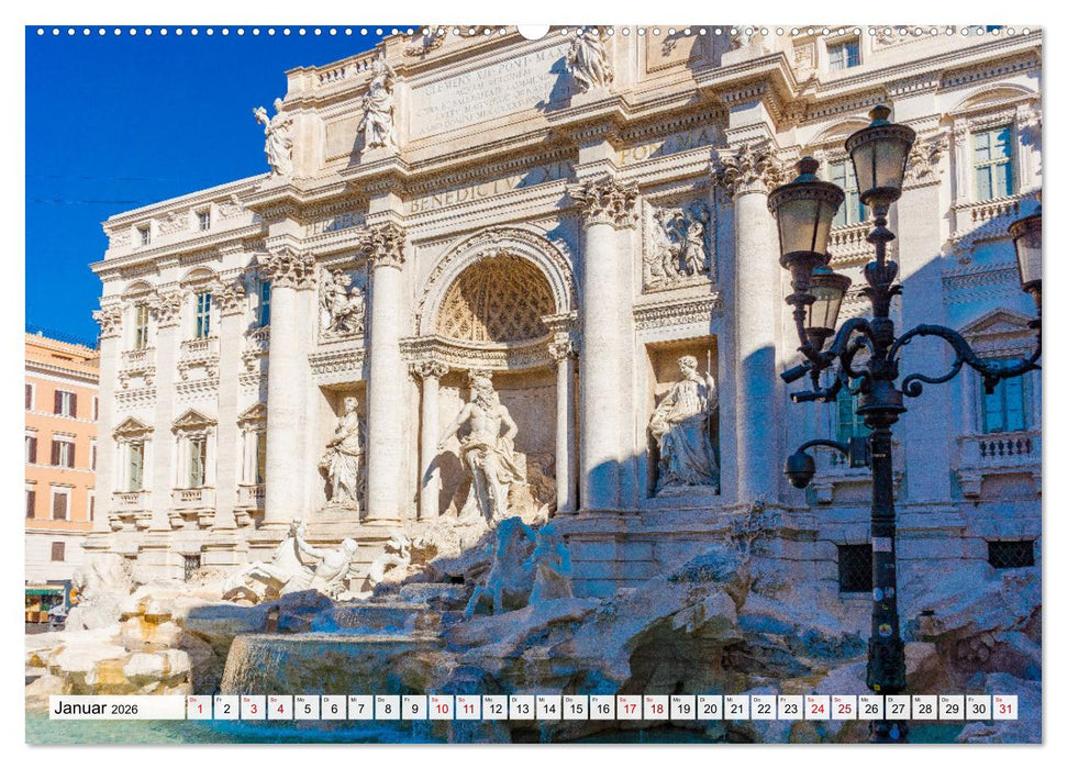 Ein Spaziergang durch Rom (CALVENDO Wandkalender 2026)