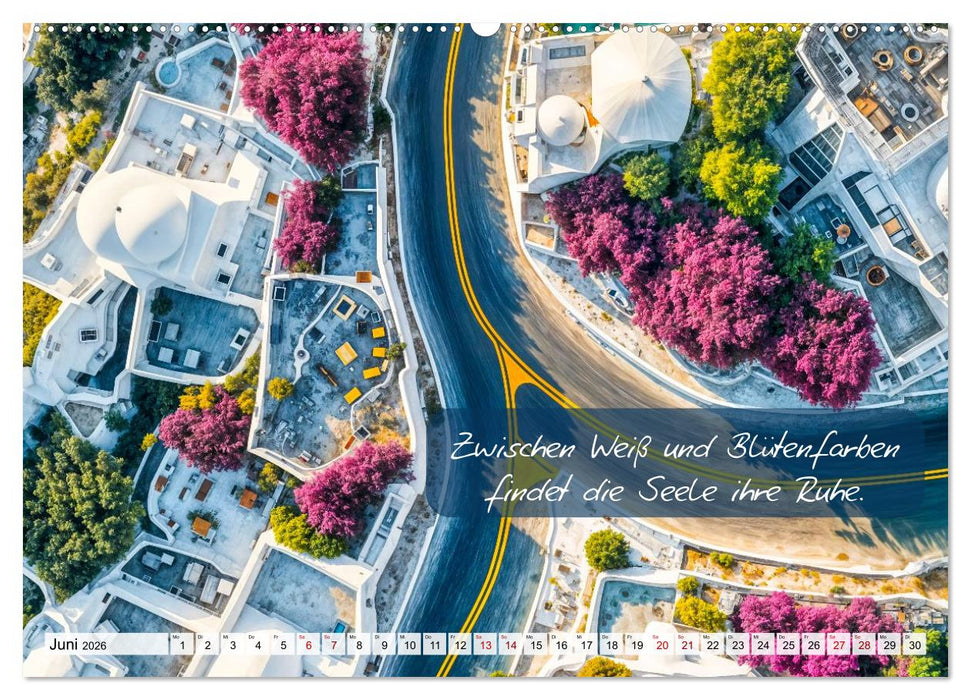 Wege zwischen Asphalt und Himmel - Achtsamkeitskalender mit Weisheiten (CALVENDO Wandkalender 2026)