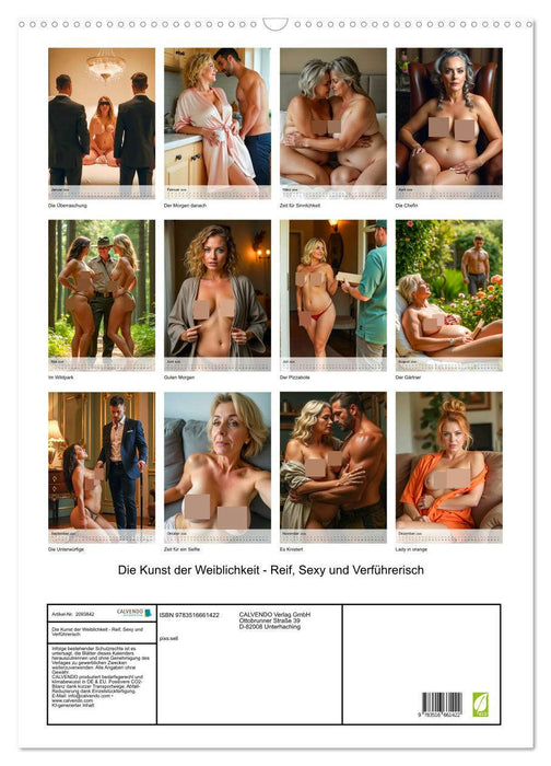 Die Kunst der Weiblichkeit - Reif, Sexy und Verführerisch (CALVENDO Wandkalender 2026)
