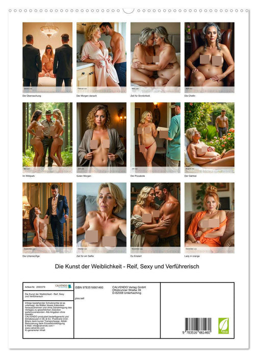 Die Kunst der Weiblichkeit - Reif, Sexy und Verführerisch (CALVENDO Premium Wandkalender 2026)