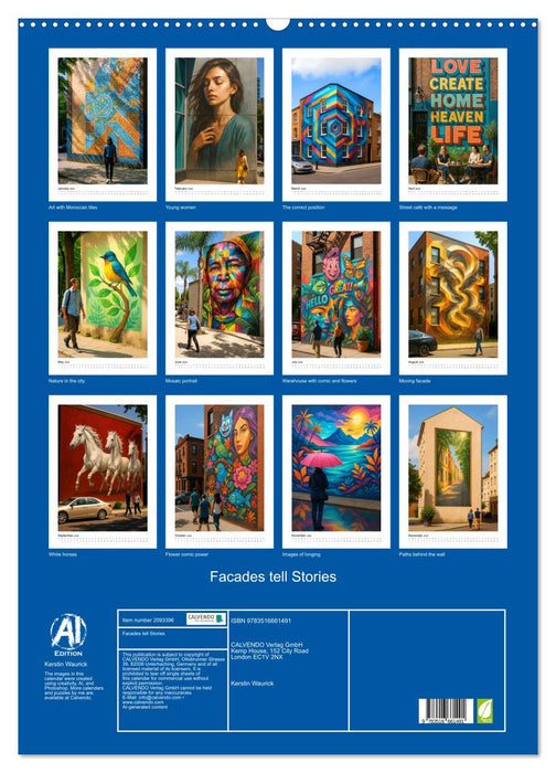 Facades tell Stories (CALVENDO Monthly Calendar 2026)