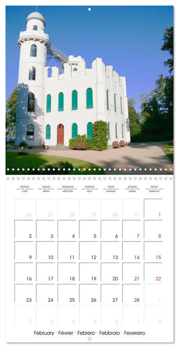 Castles in Eastern Germany (CALVENDO Monthly Calendar 2026)