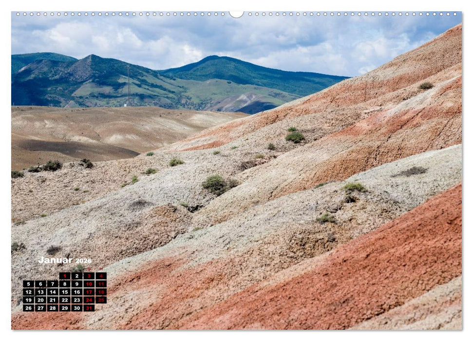 Wilde Bergwelten in Aserbaidschan (CALVENDO Wandkalender 2026)