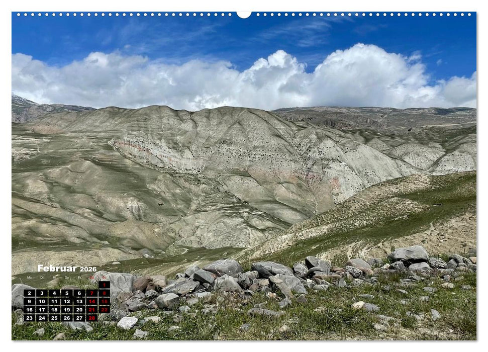 Wilde Bergwelten in Aserbaidschan (CALVENDO Wandkalender 2026)
