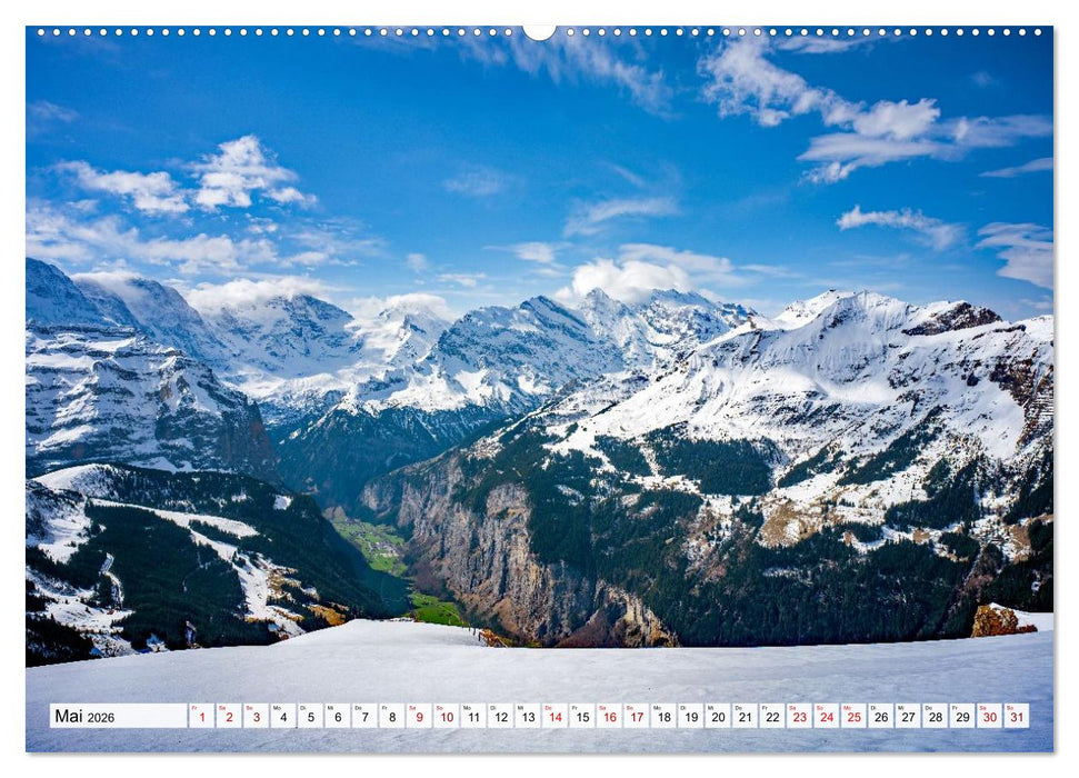 Matterhorn - Eiger, Mönch und Jungfrau: Rund um die zeitlosen Gipfel (CALVENDO Wandkalender 2026)