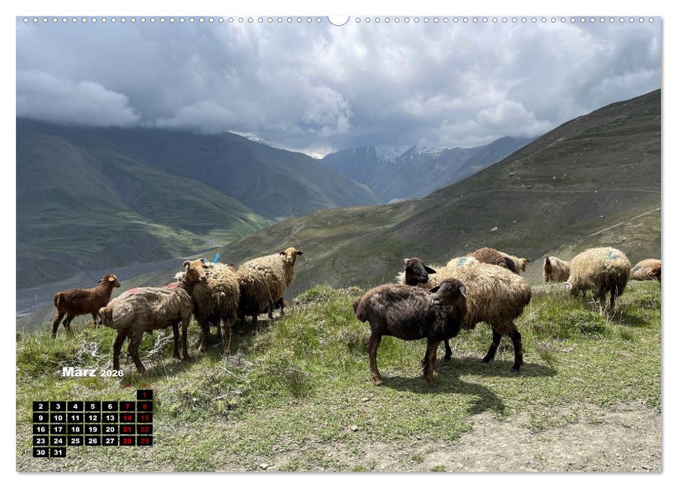 Wilde Bergwelten in Aserbaidschan (CALVENDO Premium Wandkalender 2026)