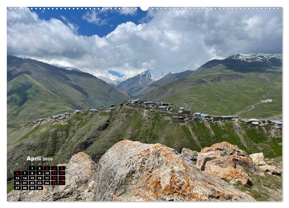 Wilde Bergwelten in Aserbaidschan (CALVENDO Premium Wandkalender 2026)
