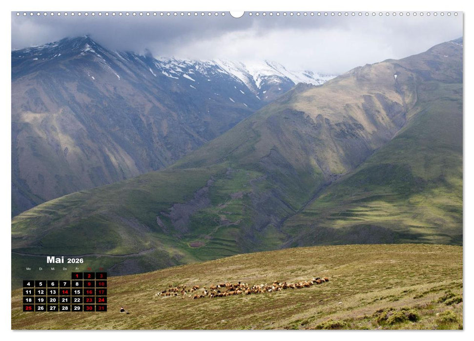 Wilde Bergwelten in Aserbaidschan (CALVENDO Premium Wandkalender 2026)