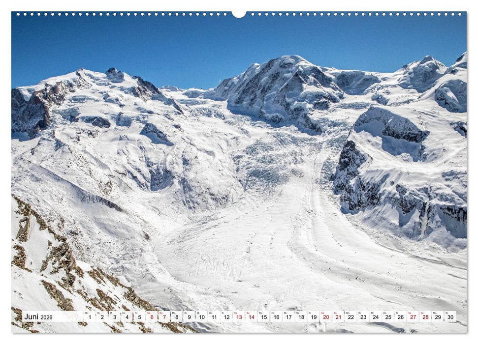 Matterhorn - Eiger, Mönch und Jungfrau: Rund um die zeitlosen Gipfel (CALVENDO Premium Wandkalender 2026)