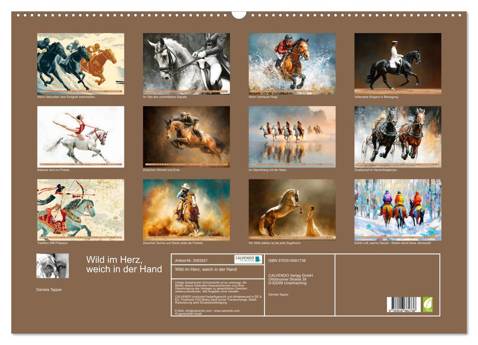 Wild im Herz, weich in der Hand (CALVENDO Wandkalender 2026)