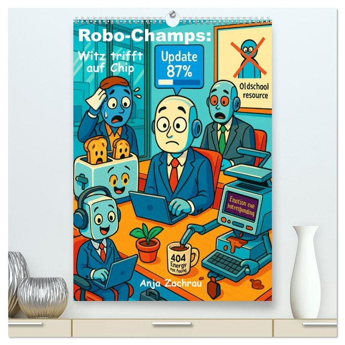 Robo-Champs: Witz trifft auf Chip (CALVENDO Premium Wandkalender 2026)