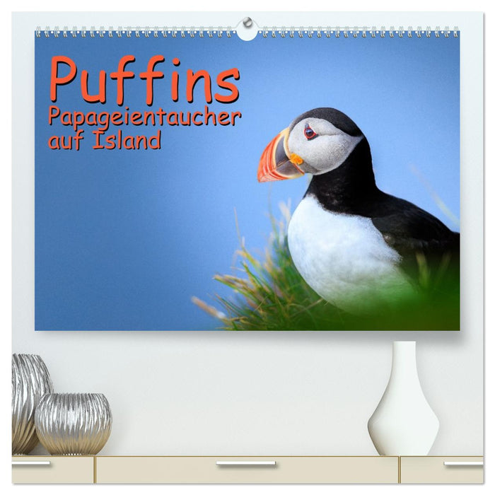 Puffins - Papageientaucher auf Island (CALVENDO Premium Wandkalender 2026)