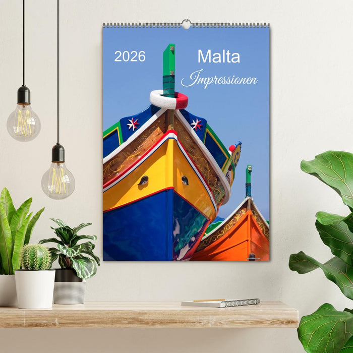 Malta Impressionen (CALVENDO Wandkalender 2026)