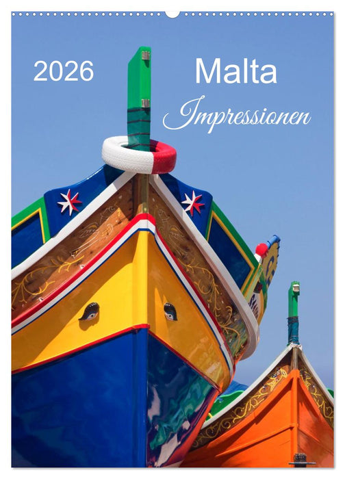 Malta Impressionen (CALVENDO Wandkalender 2026)