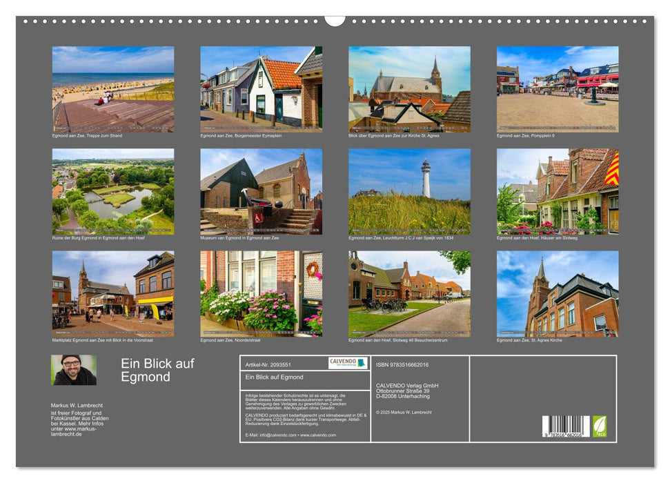 Ein Blick auf Egmond (CALVENDO Wandkalender 2026)