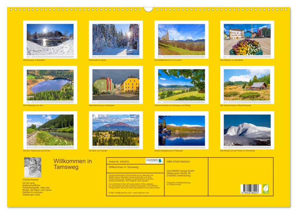 Willkommen in Tamsweg (CALVENDO Wandkalender 2026)