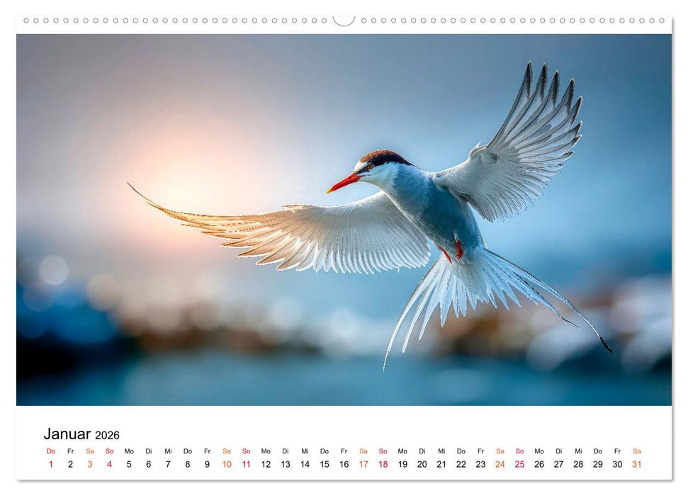 Seeschwalben - Meister der Lüfte (CALVENDO Wandkalender 2026)