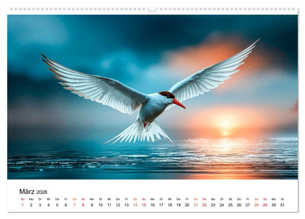Seeschwalben - Meister der Lüfte (CALVENDO Wandkalender 2026)
