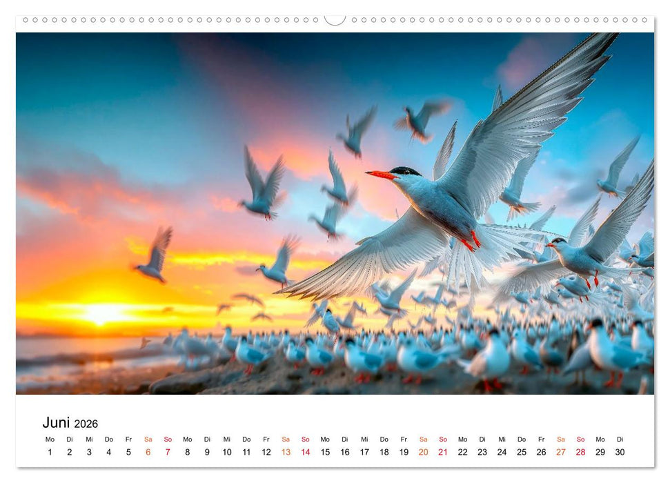 Seeschwalben - Meister der Lüfte (CALVENDO Wandkalender 2026)