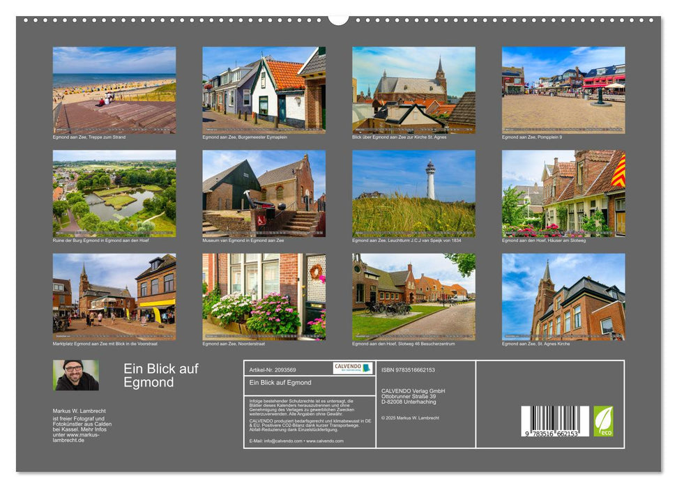 Ein Blick auf Egmond (CALVENDO Premium Wandkalender 2026)
