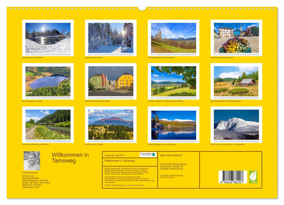 Willkommen in Tamsweg (CALVENDO Premium Wandkalender 2026)