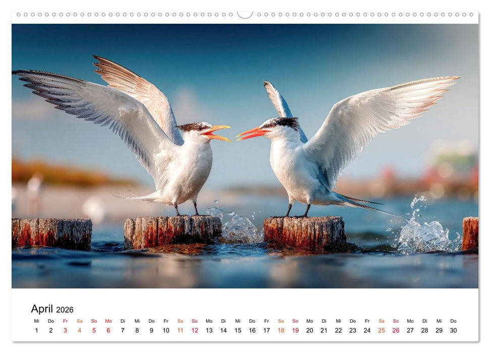 Seeschwalben - Meister der Lüfte (CALVENDO Premium Wandkalender 2026)