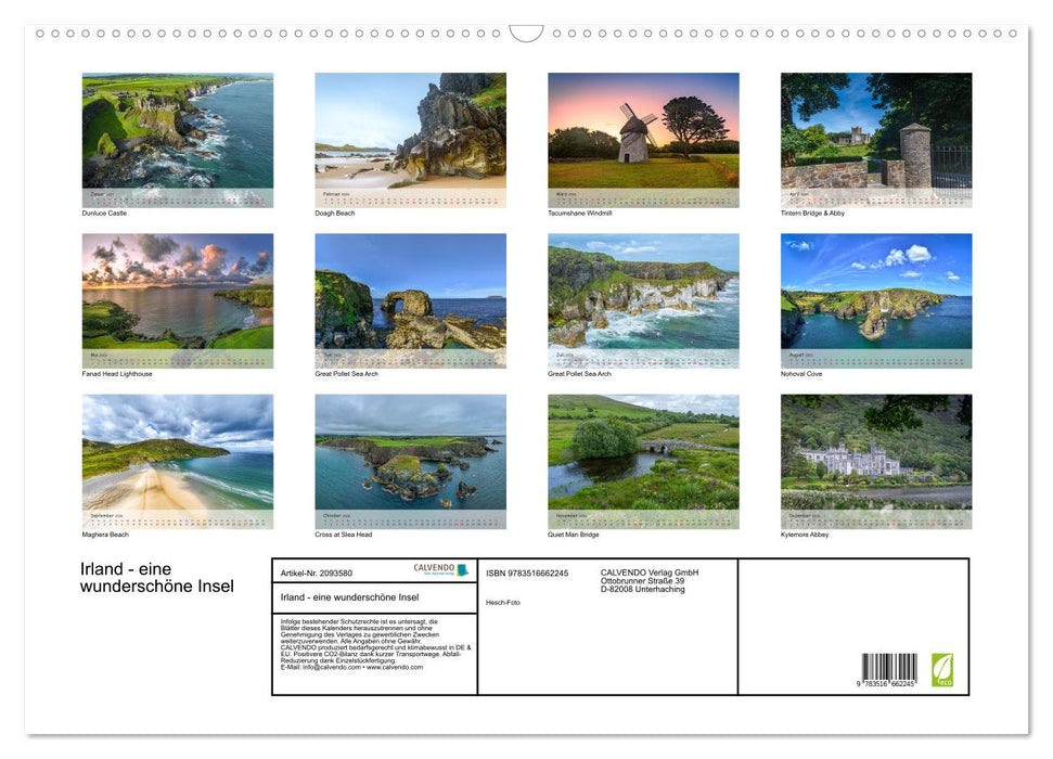 Irland - eine wunderschöne Insel (CALVENDO Wandkalender 2026)