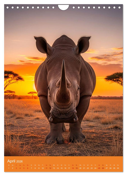 Tiere in der Savanne (CALVENDO Wandkalender 2026)