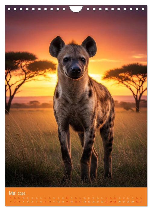 Tiere in der Savanne (CALVENDO Wandkalender 2026)