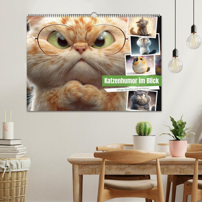 Katzenhumor im Blick (CALVENDO Wandkalender 2026)