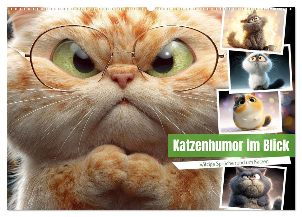 Katzenhumor im Blick (CALVENDO Wandkalender 2026)