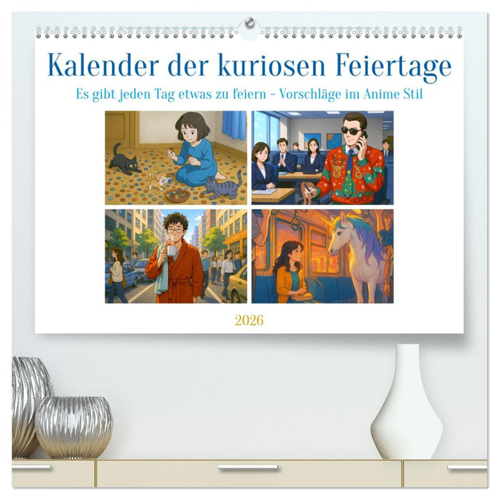 Kalender der kuriosen Feiertage (CALVENDO Premium Wandkalender 2026)
