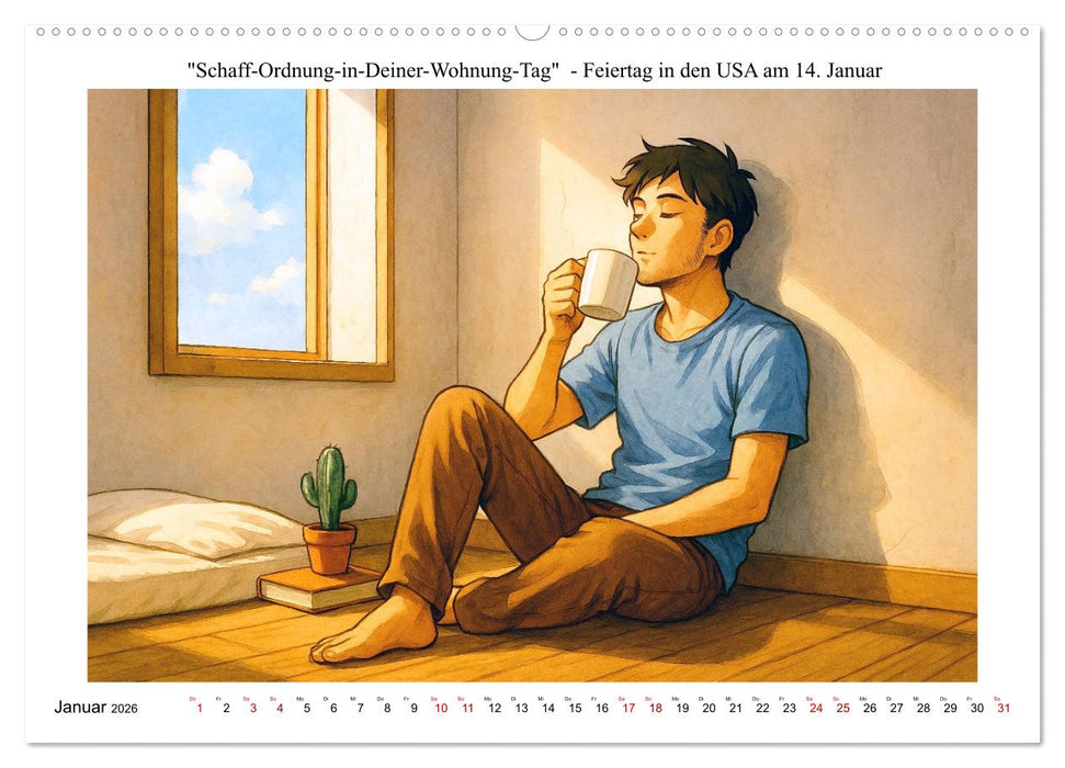 Kalender der kuriosen Feiertage (CALVENDO Premium Wandkalender 2026)