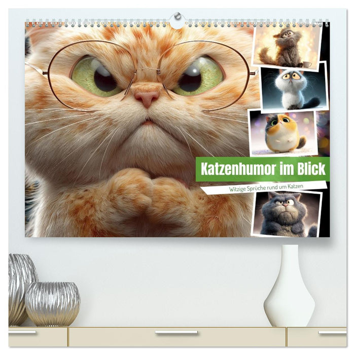 Katzenhumor im Blick (CALVENDO Premium Wandkalender 2026)