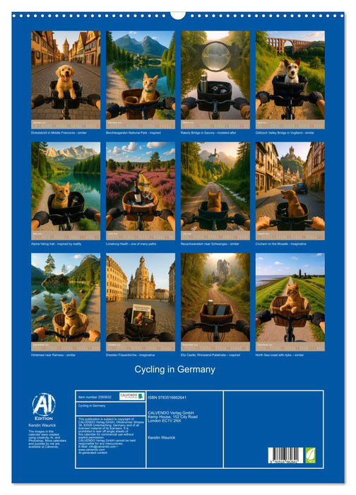 Cycling in Germany (CALVENDO Monthly Calendar 2026)