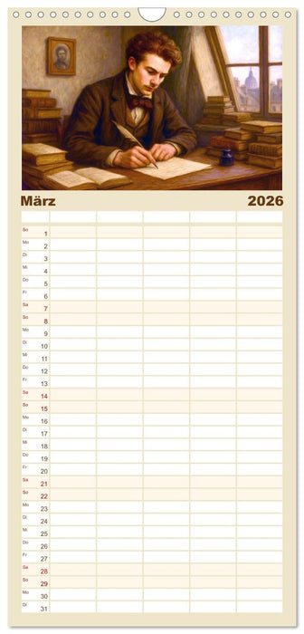 Jules Verne. Sein Leben, seine Werke (CALVENDO Familienplaner 2026)