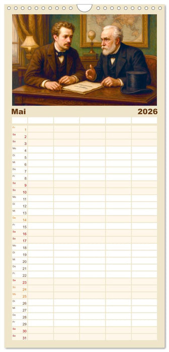 Jules Verne. Sein Leben, seine Werke (CALVENDO Familienplaner 2026)