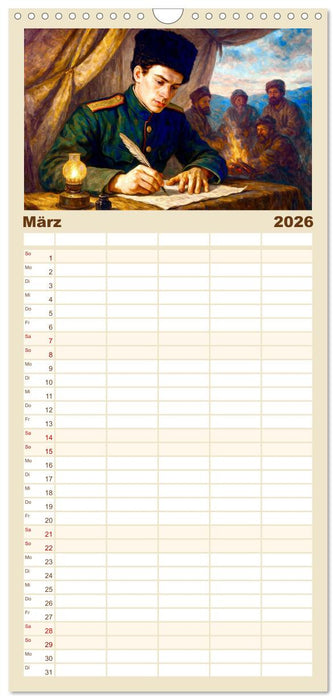 Leo Tolstoi (CALVENDO Familienplaner 2026)