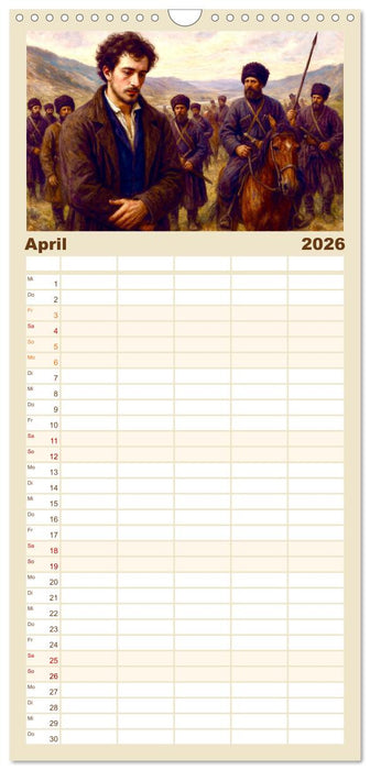 Leo Tolstoi (CALVENDO Familienplaner 2026)