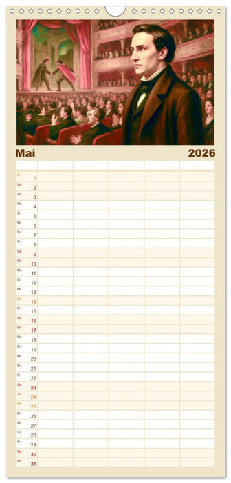 Victor Hugo (CALVENDO Familienplaner 2026)