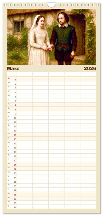 William Shakespeare (CALVENDO Familienplaner 2026)