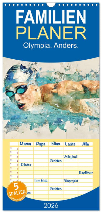 Olympia. Anders. (CALVENDO Familienplaner 2026)