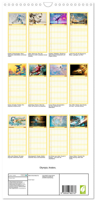 Olympia. Anders. (CALVENDO Familienplaner 2026)