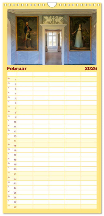 Schlösser und Gärten in Brandenburg (CALVENDO Familienplaner 2026)